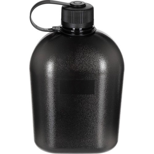 Фляга MFH GEN II, чёрно-прозрачная, 1 л