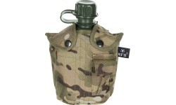 Plastmasas pudele ar pārvalku MFH Operation-Camo, 1 l