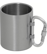 Nerūsējošā tērauda krūze FoxOutdoor Carabiner, 300ml