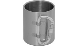Nerūsējošā tērauda krūze FoxOutdoor Carabiner, 300ml