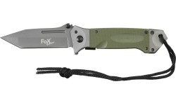 Saliekams nazis FoxOutdoor, zaļš, G10 rokturis