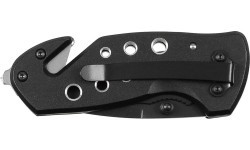 Складной нож FoxOutdoor, чёрный, металлическая рукоять