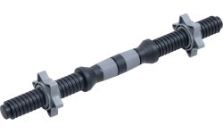 Plastic Threaded Dumbbell Bar w/ Collars inSPORTline Plafor 41 cm / 30 mm