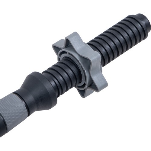 Plastmasas vītņots hanteles stienis ar fiksatoriem inSPORTline Plafor 41 cm / 30 mm