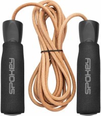 Skipping rope with a leather rope Spokey QUICK SKIP