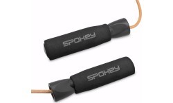 Skipping rope with a leather rope Spokey QUICK SKIP