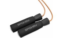 Skipping rope with a leather rope Spokey QUICK SKIP
