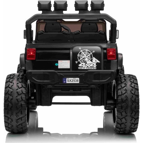 Elektromobilis Extreme Sport 4x4, melns