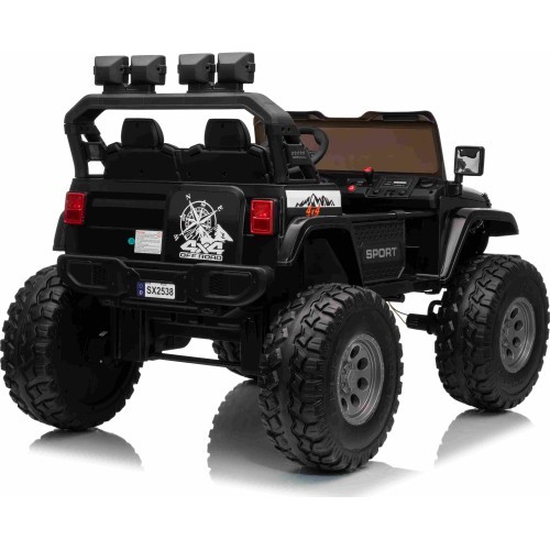 Elektromobilis Extreme Sport 4x4, melns