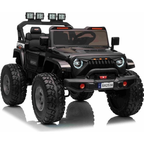 Elektromobilis Extreme Sport 4x4, melns