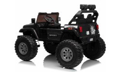 Elektromobilis Extreme Sport 4x4, melns