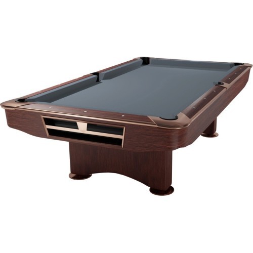 Billiard Table, Pool, Competition II, 9 ft., Mahogany, Club Cloth yellow green