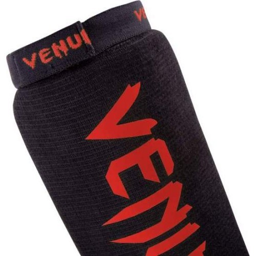 Venum Kontact Shinguards - Black/Red