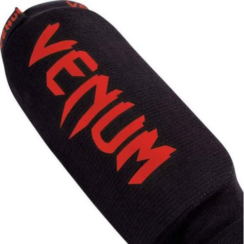 Venum Kontact apakšstilbu sargi, melni/sarkani