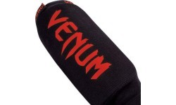 Venum Kontact Shinguards - Black/Red