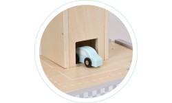Liels koka ceļš ar garāžu, autostāvvietu un liftu + automašīnas ECOTOYS
