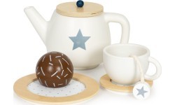 Koka tējas komplekts tējkanna krūze 17 daļas ECOTOYS