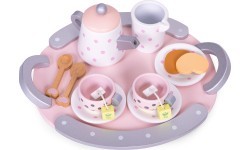 Koka tējas tasīšu un tējkannas komplekts, 15 daļas, ECOTOYS