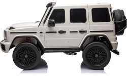 Elektromobilis Mercedes Benz G63 AMG XXL, balts