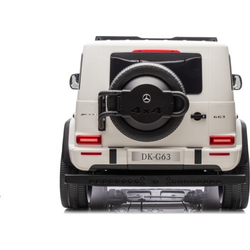 Elektromobilis Mercedes Benz G63 AMG XXL, balts