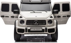Elektromobilis Mercedes Benz G63 AMG XXL, balts
