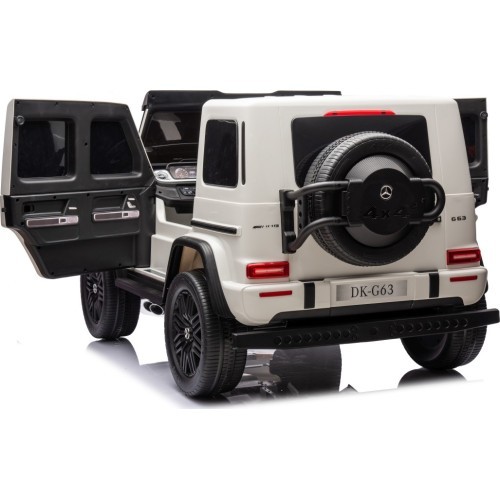 Elektromobilis Mercedes Benz G63 AMG XXL, balts