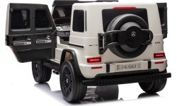 Elektromobilis Mercedes Benz G63 AMG XXL, balts