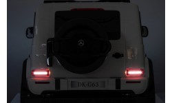 Elektromobilis Mercedes Benz G63 AMG XXL, balts