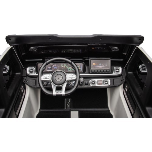Elektromobilis Mercedes Benz G63 AMG XXL, balts