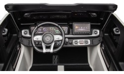 Elektromobilis Mercedes Benz G63 AMG XXL, balts
