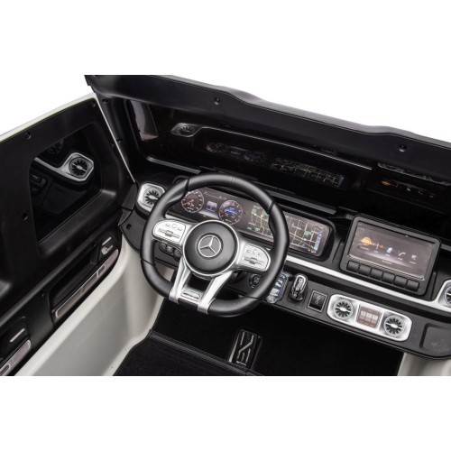 Elektromobilis Mercedes Benz G63 AMG XXL, balts