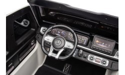 Elektromobilis Mercedes Benz G63 AMG XXL, balts