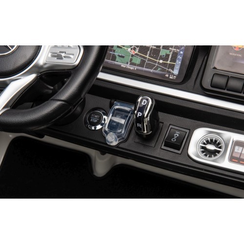 Elektromobilis Mercedes Benz G63 AMG XXL, balts