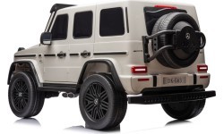 Elektromobilis Mercedes Benz G63 AMG XXL, balts