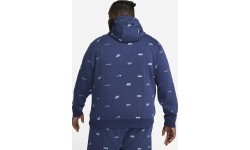 Nike Club+ BB PO Hoodie Fleece vīriešu džemperis, zils FB7434 410