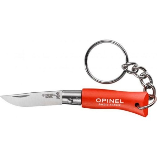 Opinel Colorama 02 inox atslēgu piekariņa nazis, oranžs