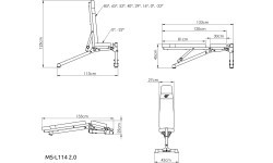 Salokāms trenažieru sols Marbo Sport MS-L114 2.0