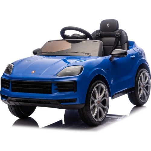 Elektromobilis Porsche Cayenne, zils