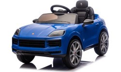 Elektromobilis Porsche Cayenne, zils
