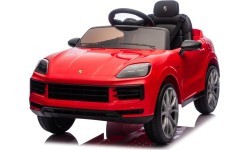 Elektromobilis Porsche Cayenne, sarkans