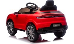 Elektromobilis Porsche Cayenne, sarkans