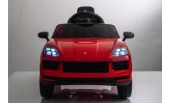 Elektromobilis Porsche Cayenne, sarkans