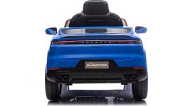 Elektromobilis Porsche Cayenne, zils