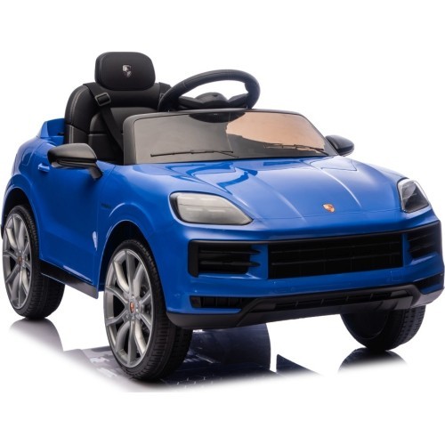 Elektromobilis Porsche Cayenne, zils