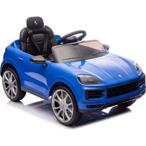 Elektromobilis Porsche Cayenne, zils