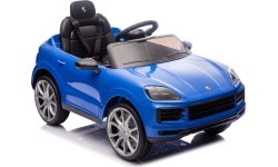 Elektromobilis Porsche Cayenne, zils