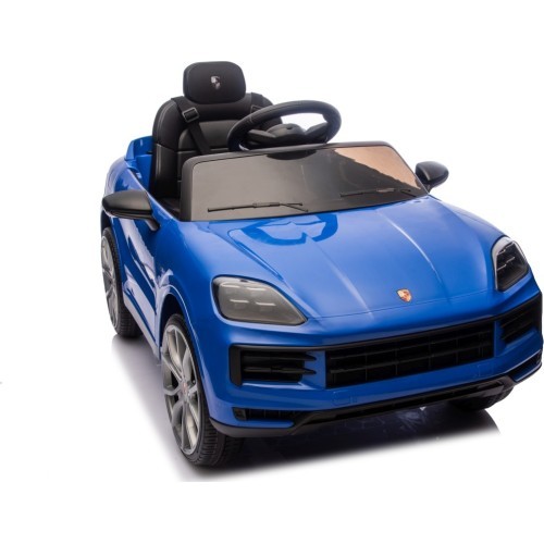 Elektromobilis Porsche Cayenne, zils