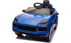 Elektromobilis Porsche Cayenne, zils