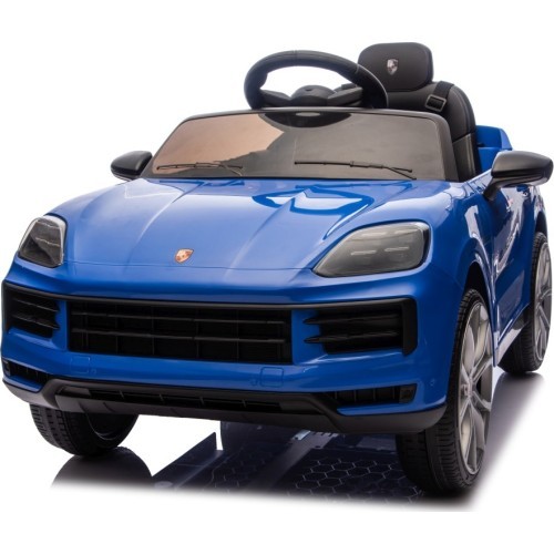 Elektromobilis Porsche Cayenne, zils