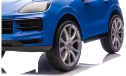 Elektromobilis Porsche Cayenne, zils